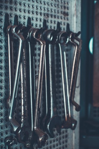 Combination Spanner Set, 8 piece, metric